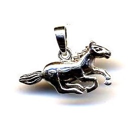 Mustang Espiritu Salvaje Colgante de plata