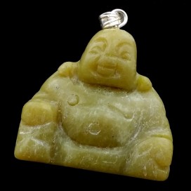 Buda Feliz Colgante de Jade