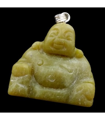 Buda Feliz Colgante de Jade
