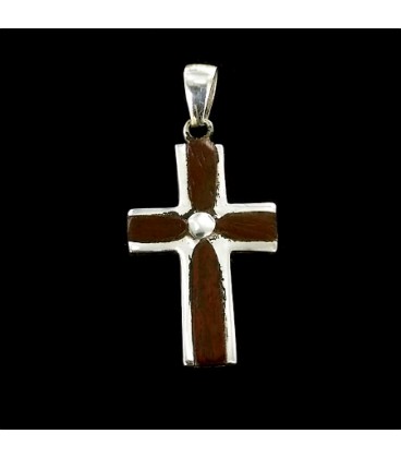 Wood and Silver Cross