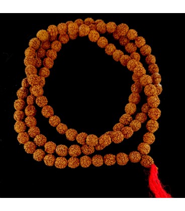 Japa Mala. Buddhist rosary. Rudraksha  Seeds