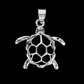 Turtle. Silver pendant