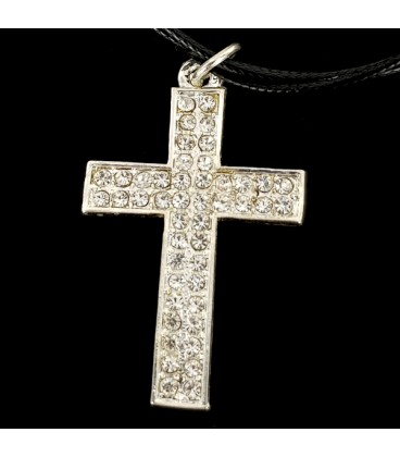 Christian Cross with zirconia