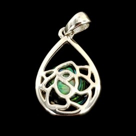925 Sterling Silver Mounted Nacre Pendant