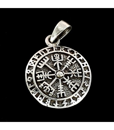 Vegvisir silver pendant
