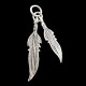 Hopi  Feathers. Silver pendant