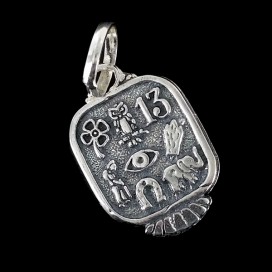 Talisman of the 7 lucky tools. Sterling silver.