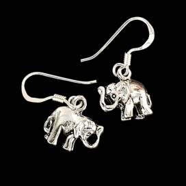 Pendientes Elefantes de plata ley 925