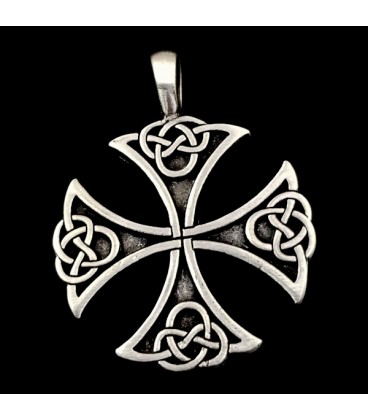 Celtic Cross pewter pendant