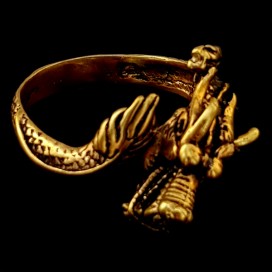 Dragon. Anillo de bronce