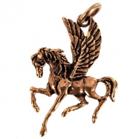 Pegasus bronze pendant