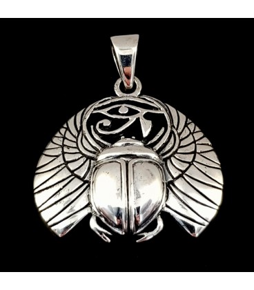 Egyptian amulet Khepri. Sterling silver