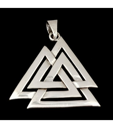 Valknut. pewter pendant with cord