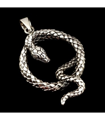 Sterling silver Snake pendant.