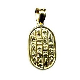 Tabla Egipcia Colgante de Oro 18K