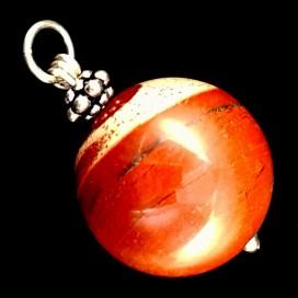 Colgante esfera de Jaspe Rojo