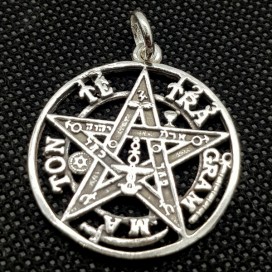 Tetragrammaton. Sterling silver pendant with chain