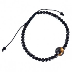 Obsidian and Tiger Eye bracelet