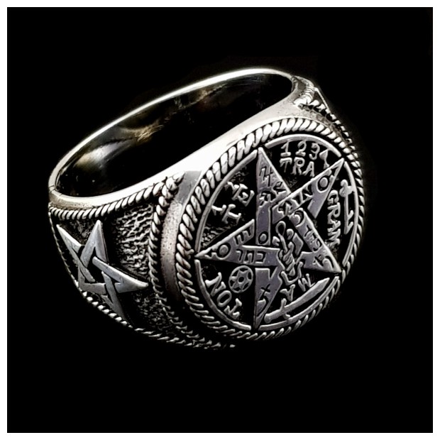 Tetragrammaton  silver ring