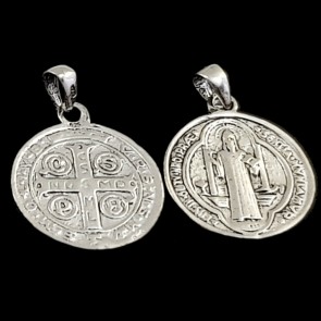 Medalla de San Benito. Plata de Ley