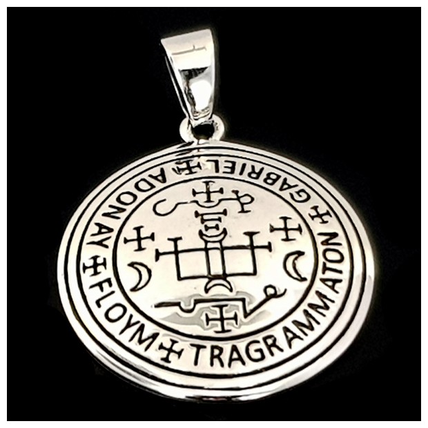 Archangel Gabriel symbol. Silver