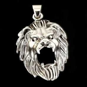 Lion. Silver pendant