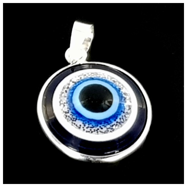 Nazar. Turkish evil eye. Sterling silver pendant