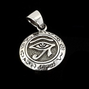 Udjat. Eye of Horus. Sterling silver pendant