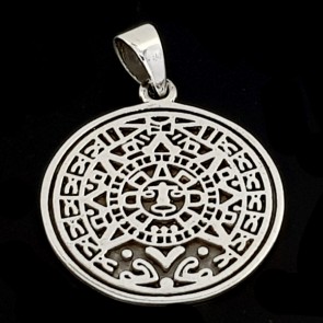 Sun Stone Sterling silver pendant