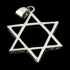 Star of David. Silver pendant