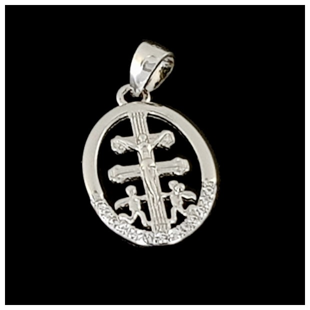 Caravaca Cross. Sterling silver pendant
